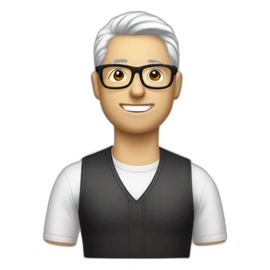 salt and pepper hair popidor white guy glasses sticker