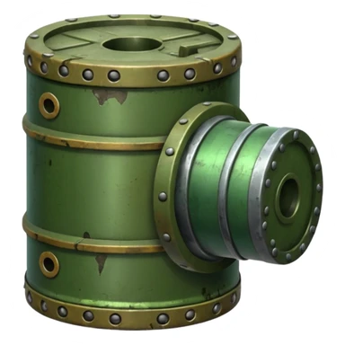 green military mine sticker