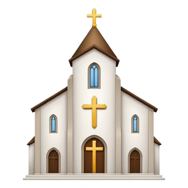 generar emoji de la oblea blanca de la iglesia que es redonda con un cruz en medio  sticker