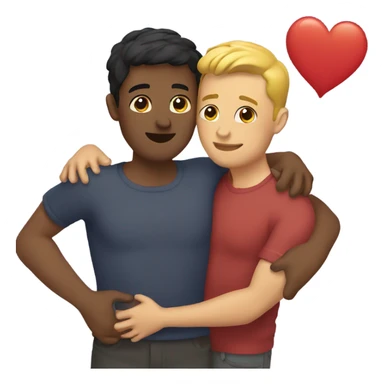 Gay couples hugging sticker