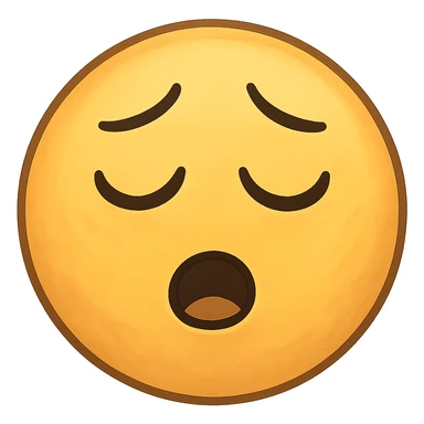 sleepy face emoji sticker