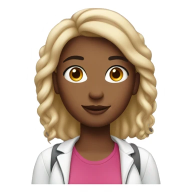 Girl wearing airpods sticker