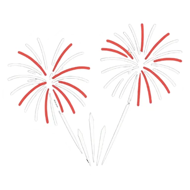 Fireworks motion sticker