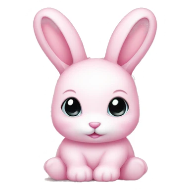 Baby pink bunny sticker