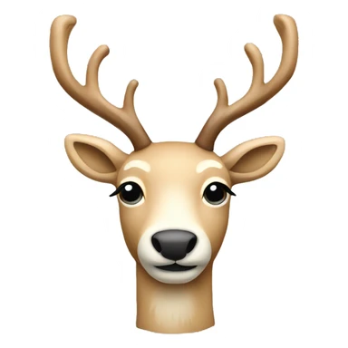 Beige reindeer sticker