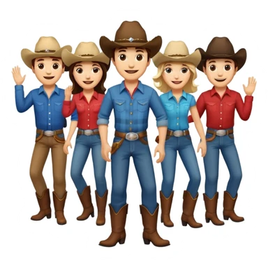 Line dance sticker