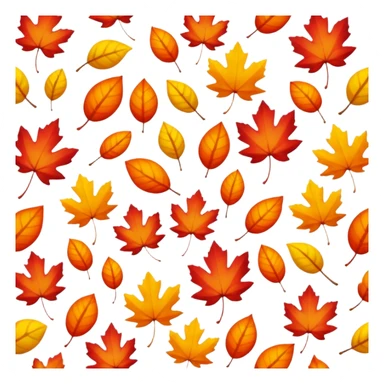 autumn leaves sticker