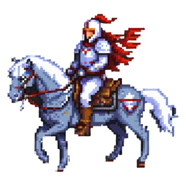 Fierce war lord on horseback sticker