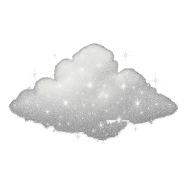 sparkling cloud sticker