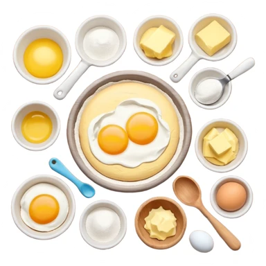 aethetic baking ingredients sticker