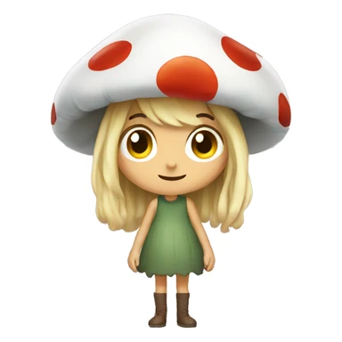 Mushroom girl sticker