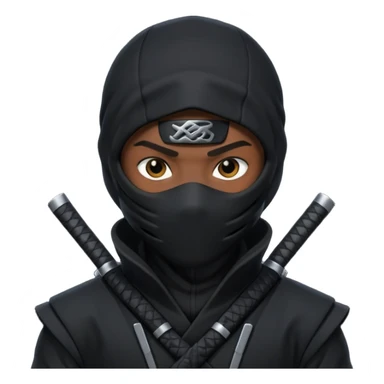 black ninja sticker