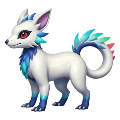 Shiny Iridescent Linoone-Absol-Trico-Hybrid (Full body) sticker