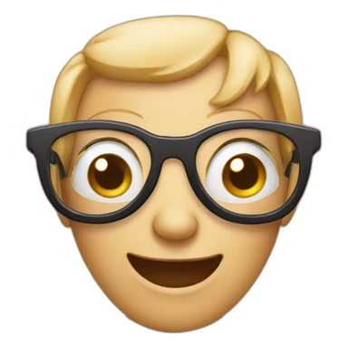 Emojie avec lunette en dessous des yeux sticker