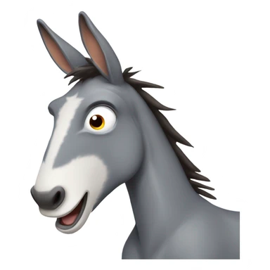 cackling donkey sticker