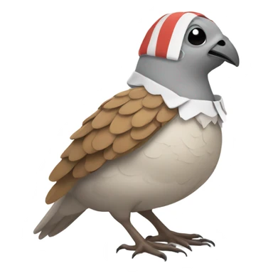 quail bandaged sticker