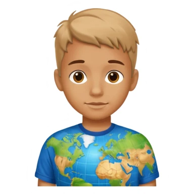 I need a character for an educational geography course sticker