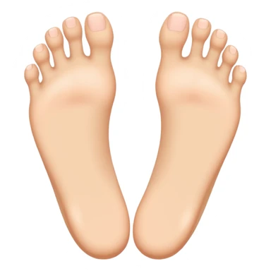 two feet, one slightly in front of the other, emoji style sticker