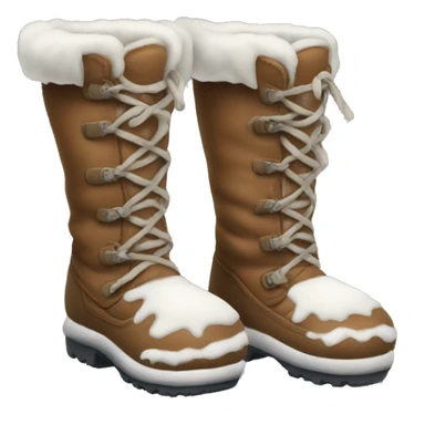 christmas snow boots sticker