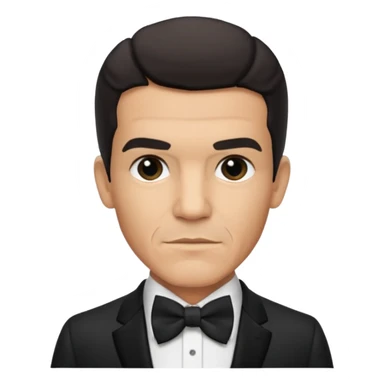 Antonio Banderas with suit with bow tie sticker
