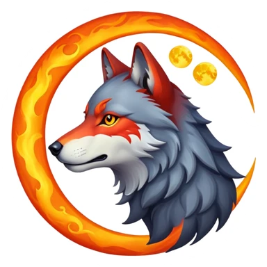 🐺❤️‍🔥🌙♾️ sticker