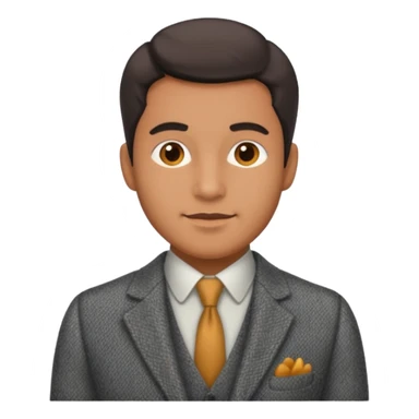 Old british vibe suit man sticker