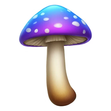 Colorful happy mushroom sticker