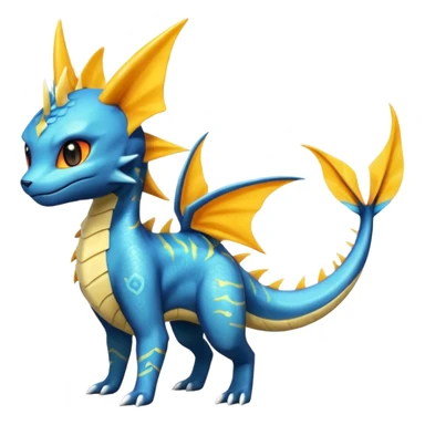Vaporeon-Salandit-Electrike-Zeraora-Fakémon-hybrid-creature (full body)  sticker