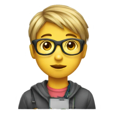 child Programming a code sticker