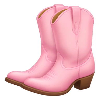 pastel pink cowgirl boots sticker
