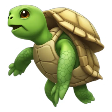Turtle with a jetpack sticker