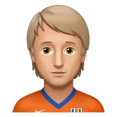 Йохан Кройф в форме сборной Голландии 1974 года booblehead sticker