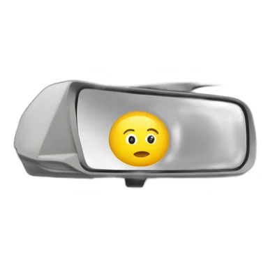 Rear view mirror sticker