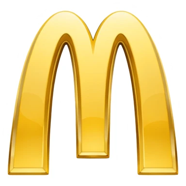 mcdonalds golden arches logo with red background sticker