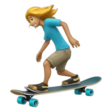 longboarding in wave sticker