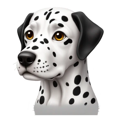 White black dalmata sticker