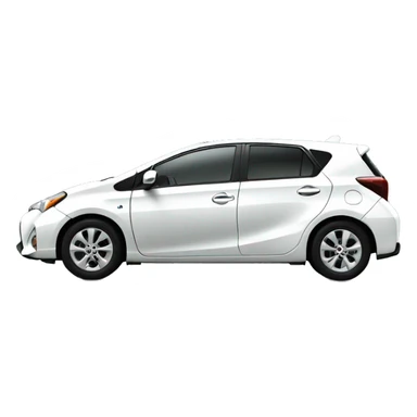 2016 white Toyota aqua  sticker