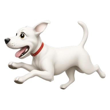 dog running sticker