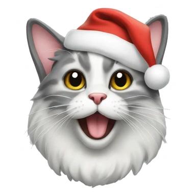 christmas cat jolly sticker