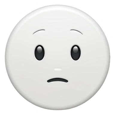 White circle without face sticker