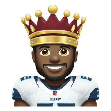 Derrick Henry wearing crown sticker