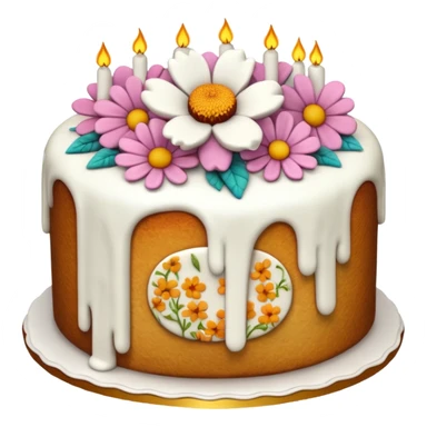 floral cake realistic aeshthethic   sticker