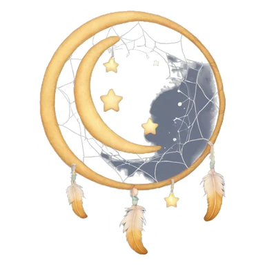 crescent-stars-dreamcatcher sticker