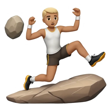 Foot kicking rocks sticker