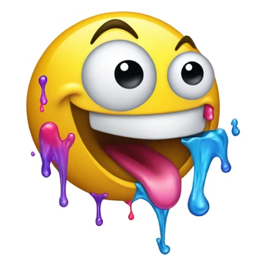 smiley face vomiting sticker