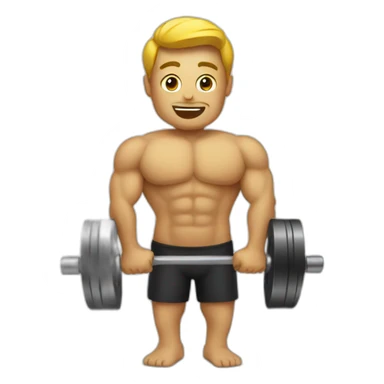 looking at dumbells sticker