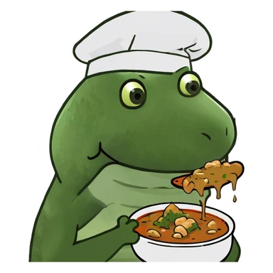 Crocodile eating gumbo sticker