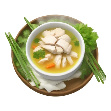 Thai style chicken rice soup sticker