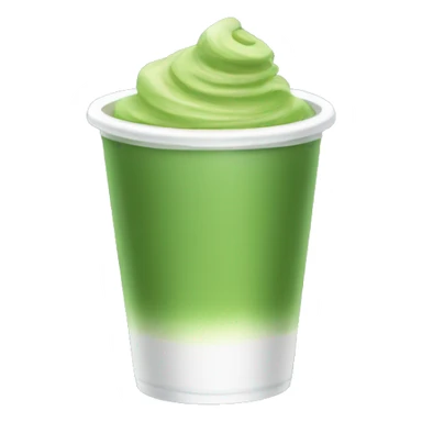 A plastic cup of matcha sticker