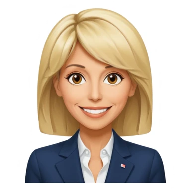Un emojin de Brigitte Macron  sticker